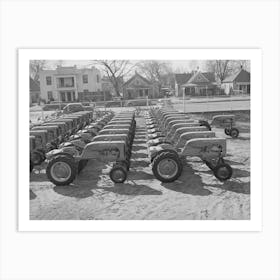 Untitled Photo, Possibly Related To Tractors At Farm Equipment Warehouse, Oklahoma City, Oklahoma By Russell Art Print