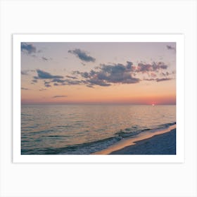 Florida Ocean Sunset III on Film Art Print