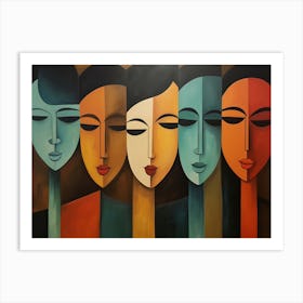 Women'S Faces 3 Art Print