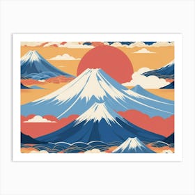 Japanese Mountains 1 Art Print