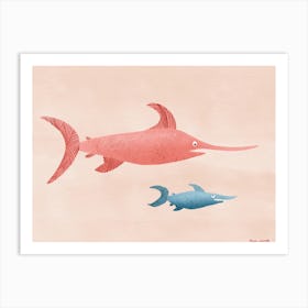 Fish In The Sea Kids Art Print