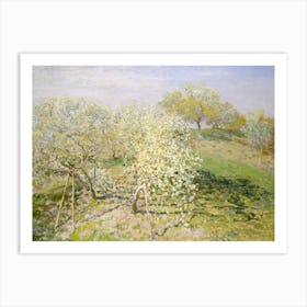 Spring (Fruit Trees In Bloom), (1873), Claude Monet Art Print