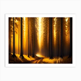 Path Through The Forest 2 Art Print