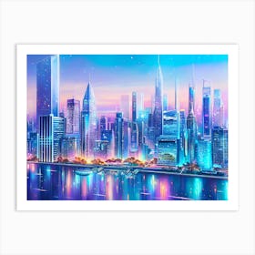 Futuristic Cityscape 15 Art Print