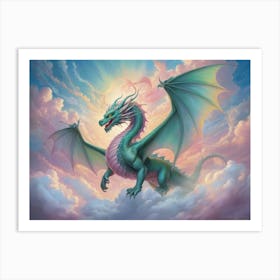 Dragon In The Sky 2 Art Print