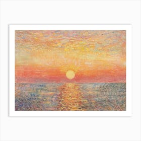 Sunset Over The Ocean 62 Art Print