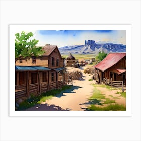 Old West Town Art Print