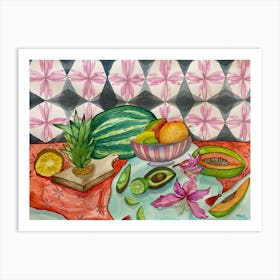 Tropical Fruit Art Print