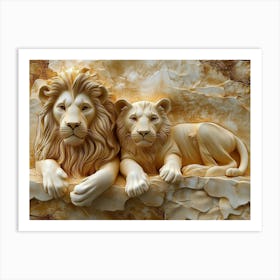 Lions 3 Art Print