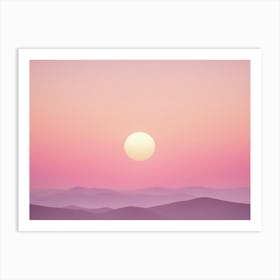 Abstract mountain Art Print