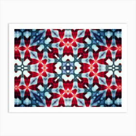 Modern Art Red And Blue Art Print