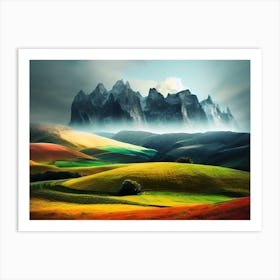 Landscape Painting 6 Art Print