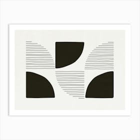 Abstract Black And White - Bw02 Art Print