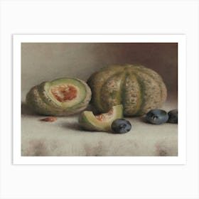 Figs And Blueberries Art Print