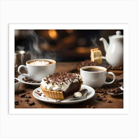 Coffee And Dessert Art Print