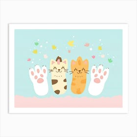 Cat Paw (20) Art Print