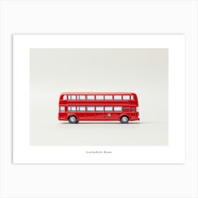 Toy Car Red London Bus Poster Art Print