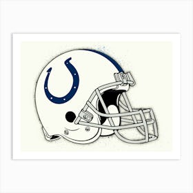 Indianapolis Colts Helmet Art Print