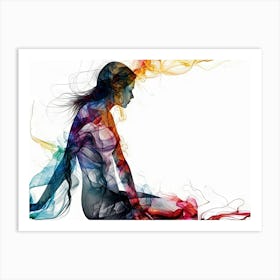 Abstract Of A Woman 1 Art Print