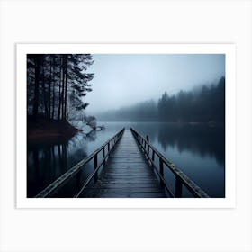 Foggy Lake 3 Art Print