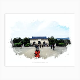 Sun Yatsen Mausoleum, Nanjing, China Art Print