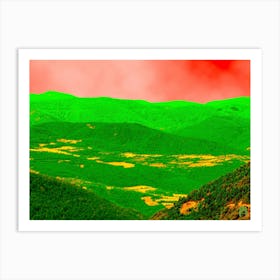 Red And Green Mountains 20230816217rt1pub Art Print