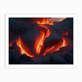 Lava Flow Art Print