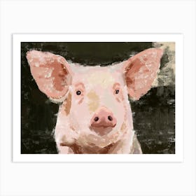Pig Portrait Art Print