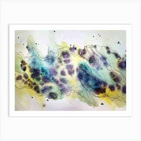 Expressiveness and tenderness of immersion in waves of emotions Art Print