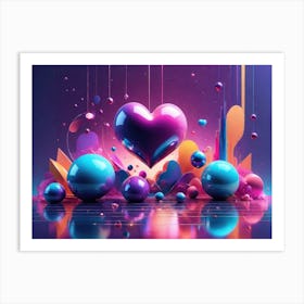 Colorful Heart Creative 38 Art Print