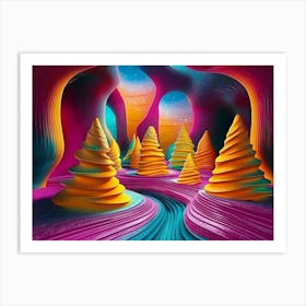 Fractal Forest Art Print