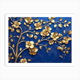 Gold Tree 5 Art Print