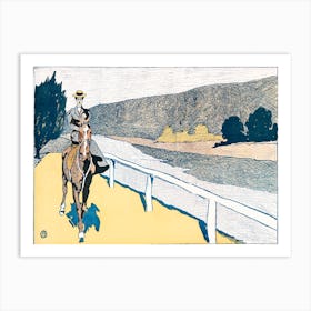 Woman Riding A Horse (1898), Edward Penfield Art Print