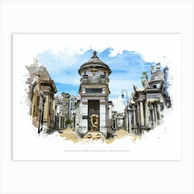 Cementerio De La Recoleta, Recoleta & Barrio Norte, Buenos Aires Art Print