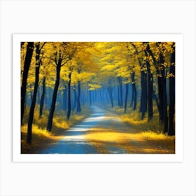 Road In The Forest 7 Art Print