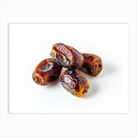 Dates On A White Background 9 Art Print