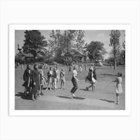 Untitled Photo, Possibly Related To Schoolchildren Jumping Rope, San Augustine, Texas By Russell Lee Art Print