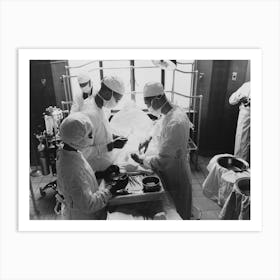 Operation At Provident Hospital On South Side Of Chicago, Illinois By Russell Lee Art Print