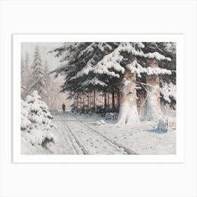 Winter'S Walk 2 Art Print