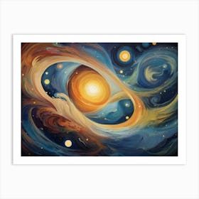 Galaxy Painting 13 Art Print