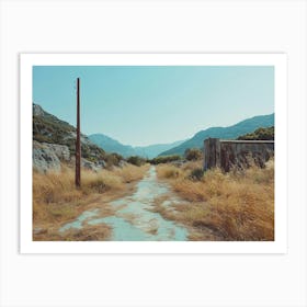 Abandoned Road In Greece Art Print