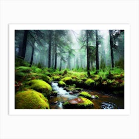 Mossy Forest Art Print