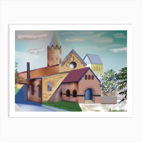 Landscape With The Church Of St Art Print