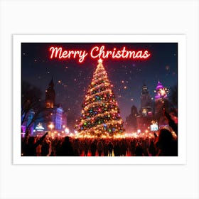 Merry Christmas 3 Art Print