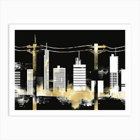 Cityscape Canvas Art 1 Art Print