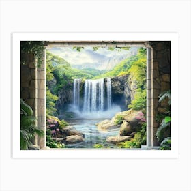 Waterfall 3 Art Print