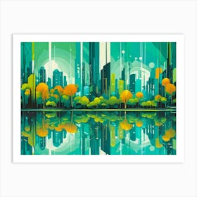 abstract Cityscape 1 Art Print