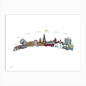 Chesterfield Skyline Art Print