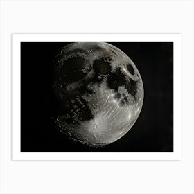 Moon in sky Art Print