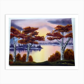 Autumn dawn Art Print